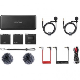 Мікрофонна система Godox Virso M2 2-Person Wireless Microphone System для камер . . фото 10