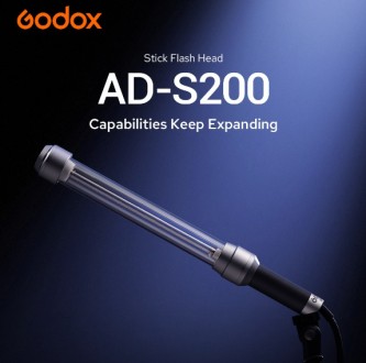 Портативная голова Godox ADS200 Stick Flash Head (AD-S200)
Godox представляет вс. . фото 2