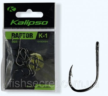 Крючок Kalipso Raptor-K-1 104906BN №2; 3; 5; 8; 10 номер 
No/Количество в упако. . фото 5