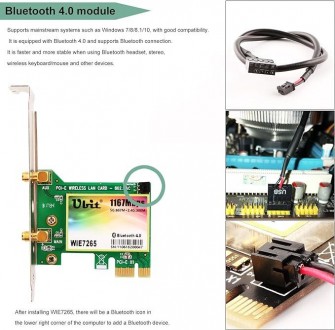 Об этом товаре
	? 【Адаптер Wi-Fi Ubit-WIE7265 – Высокоскоростное подключение】 До. . фото 6