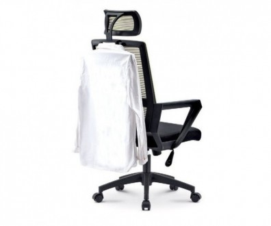 Сучасне офісне крісло, поліпропіленовий каркас білого кольору, механізм з можлив. . фото 4