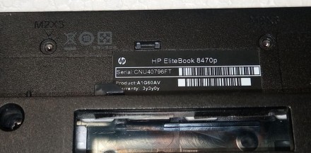 Низ корпуса з ноутбука HP EliteBook 8470p (поддон та палмрест в зборі)

Стан н. . фото 5