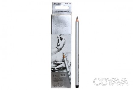 Набір вугільних олівців, чорні (soft) 12 шт "Pierre Noir" Raffine MARCO. . фото 1