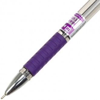 Ручка масляна Hiper Max Writer Evolution 2500м 0,7мм фіолетова. . фото 4