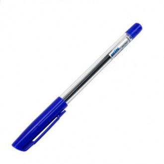 Ручка гелева Win Flower 0,6мм синя. . фото 2