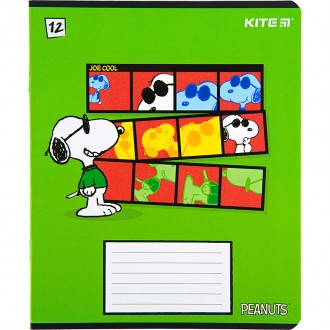 Зошит шкільний Kite 12 аркушів лінія Snoopy. . фото 6