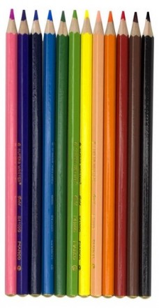 Олівці кольорові Marco «Super Writer». М'які кольорові олівці. Яскраві, барвисті. . фото 4