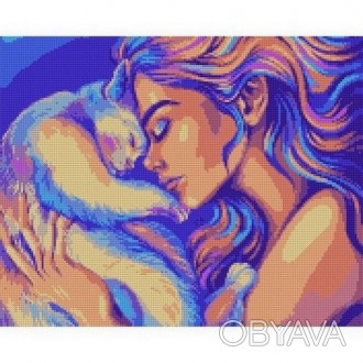 Алмазная мозаика 40*50см Девушка с котом Santi на подрамнике 954526
 
Набор для . . фото 1