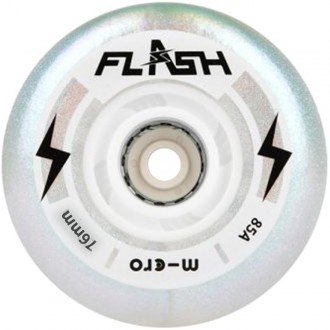 Micro Flash – комплект светящихся колёс диаметром 80 мм для роликов. Повышают бе. . фото 3