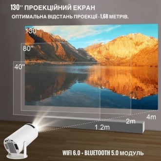 
Портативный проектор Transpeed Projector HY300 4K Android 11 / WiFi 6 / Bluetoo. . фото 5