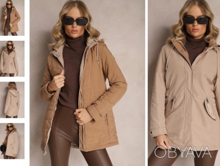 Продам жіночу куртку (весна/осінь) як на фото. Куртка гарної якості, двостороння. . фото 1