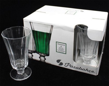 Набор 6 стеклянных рюмок Pasabahce Diamond. Высококачественное, прозрачное стекл. . фото 5