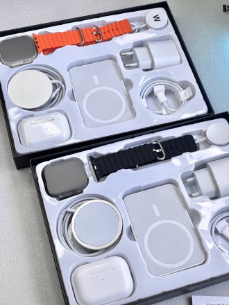 Комплект Ultra Pro 6в1 • 1. Розумний годинник Smart Watch Ultra 8 серії 2. . . фото 4