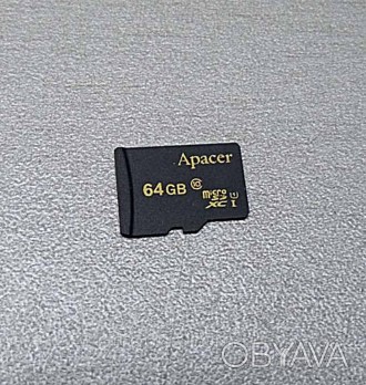 MicroSD 64Gb — запам'ятний пристрій, що використовує як носій флешпам'ять, і під. . фото 1