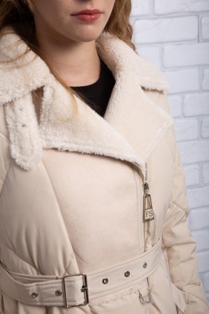 
Стильная женская куртка. Крой приталенный, длина удлиненная. Застегивается на д. . фото 7