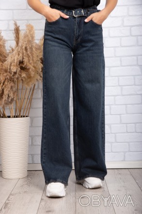 
Стильные женские джинсы, производство Турция. Крой свободный, длина полная. Пос. . фото 1
