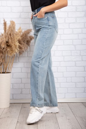 
Стильные женские джинсы, производство Китай. Крой свободный, длина полная. Поса. . фото 4