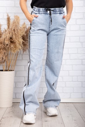 
Стильные женские джинсы, производство Турция. Крой свободный, длина полная. Пос. . фото 2