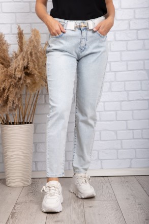 
Стильные женские джинсы, производство Турция. Крой свободный, длина 7/8. Посадк. . фото 2