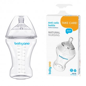 Бутылка антиколиковая 260 мл "Natural nursing" "BabyOno". Ивано-Франковск. фото 1 Бутылка антиколиковая 260 мл "Natural nursing" "BabyOno". Ивано-Франковск. фото 1