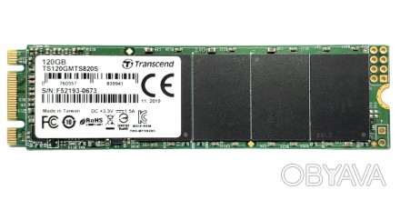 
Твердотельный накопитель SSD 120GB SATA III 3D TLC M.2 2280 Transcend MTS820 TS. . фото 1
