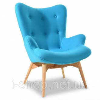 Крісло, м'які спинка і сидіння, висока спинка, матеріал вовняна тканина, зручна . . фото 7