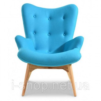 Крісло, м'які спинка і сидіння, висока спинка, матеріал вовняна тканина, зручна . . фото 9