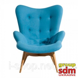 Крісло, м'які спинка і сидіння, висока спинка, матеріал вовняна тканина, зручна . . фото 2