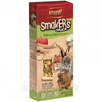  Smakers® для кроликів і гризунів - яблуко Містить натуральні вітаміни Аналітичн. . фото 3
