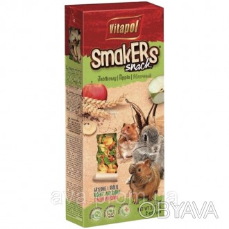  Smakers® для кроликів і гризунів - яблуко Містить натуральні вітаміни Аналітичн. . фото 1
