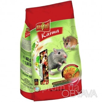 Vitapol Повнораціонний корм для мишей і піщанок Основна суміш для мишей, правиль. . фото 1