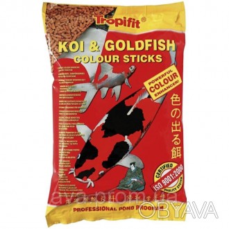 Koi & Goldfish Color Sticks — повноцінний корм для покращення кольору у формі пл. . фото 1