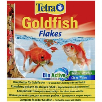 Корм Tetra GoldfishFlake для всіх видів золотих рибок та інших холодноводних риб. . фото 2