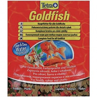 Корм Tetra GoldfishFlake для всіх видів золотих рибок та інших холодноводних риб. . фото 3