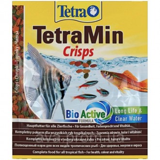  TetraMin Pro Crisps - повнораціонний корм для всіх акваріумних рибок. Виробницт. . фото 3