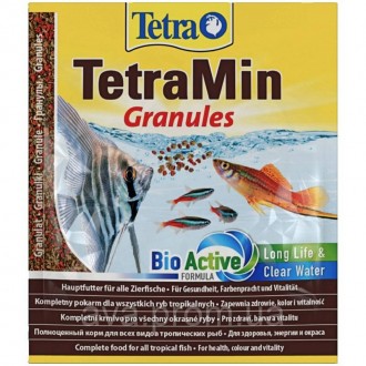 TetraMin Granules - основний гранульований корм для всіх видів декоративних рибо. . фото 3