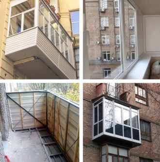 Виготовлення та професійний монтаж металлопластикових балконів з розширенням під. . фото 6
