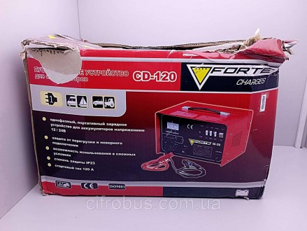 Зарядное пуско-зарядное устройство для аккумуляторов Б/У Forte CD-120. Киев. фото 1 Зарядное пуско-зарядное устройство для аккумуляторов Б/У Forte CD-120. Киев. фото 1