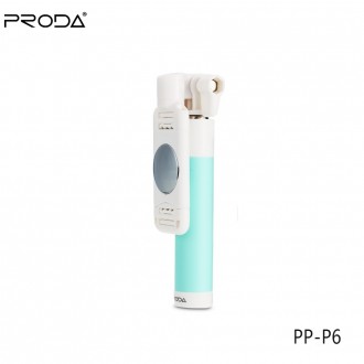 Монопод Proda PP-P6 Selfie Stick бірюзовий. . фото 2