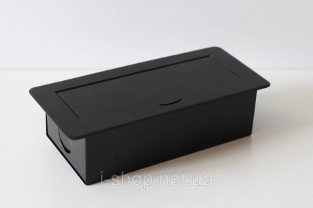 Удлинитель розетки 2R+USB+Type-C черный предназначен для столов для переговоров,. . фото 3