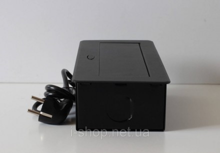 Удлинитель розетки 2R+USB+Type-C черный предназначен для столов для переговоров,. . фото 8