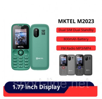 Model : телефон MKTEL M2023 есть в наличии черного і серого цвета.
Экран: 1.77 д. . фото 6