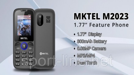 Model : телефон MKTEL M2023 есть в наличии черного і серого цвета.
Экран: 1.77 д. . фото 3