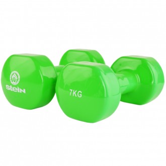 Stein Vinyl Dumbbell 7 kg
 
Виниловая гантель 7 кг - для дома и фитнес-клубов.
	. . фото 4