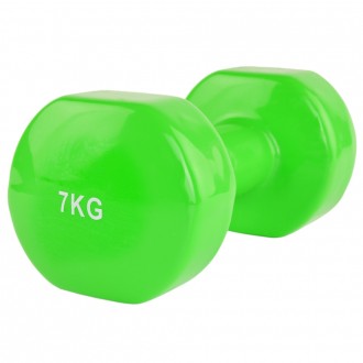 Stein Vinyl Dumbbell 7 kg
 
Виниловая гантель 7 кг - для дома и фитнес-клубов.
	. . фото 3