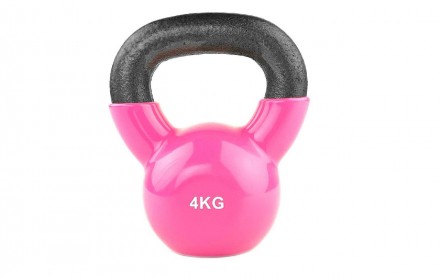 Stein Vinyl kettlebell 4 kg
	Вінілова гиря 4 кг
Надійний дизайн;
Кожна вага гирі. . фото 2