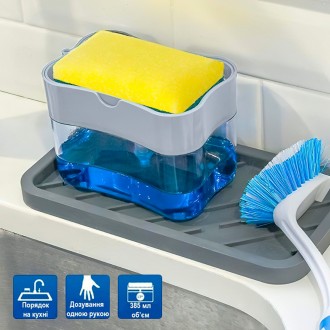 Дозатор для жидкости для мытья посуды, характеристики: 
	Тип: дозатор для моющег. . фото 2