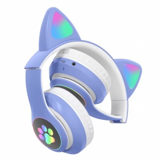 Оригінальні бездротові навушники з котячими вушками Cat STN-28 — це справжній хі. . фото 5