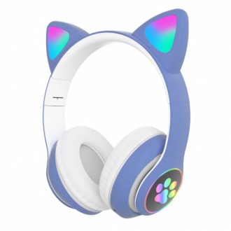 Оригінальні бездротові навушники з котячими вушками Cat STN-28 — це справжній хі. . фото 2