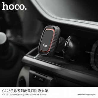 Магнітний тримач для телефона в автомобіль Hoco CA23 Lotto series magnetic air o. . фото 7